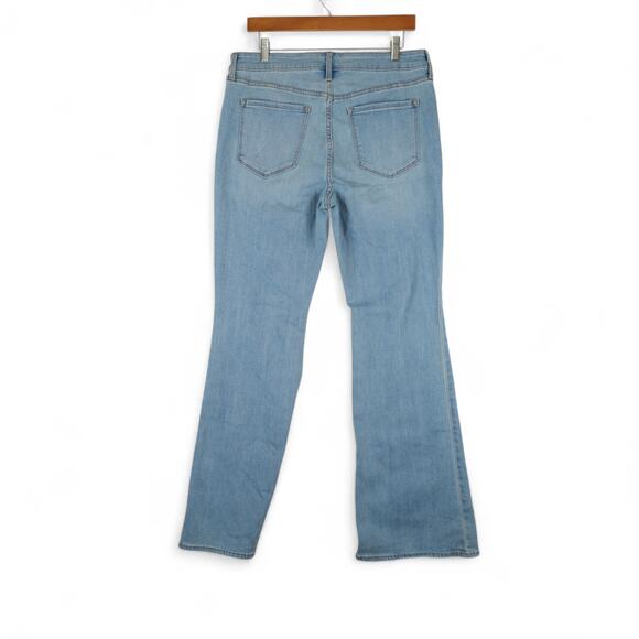 Old Navy Jeans Womens 12 Light Wash Denim High Rise Flare Stretch Y2K Casual - Picture 2 of 11